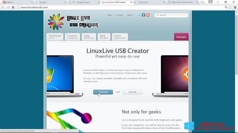 Ekran görüntüsü LinuxLive USB Creator Windows 8