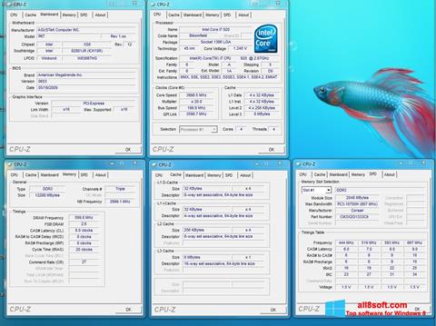 Ekran görüntüsü CPU-Z Windows 8
