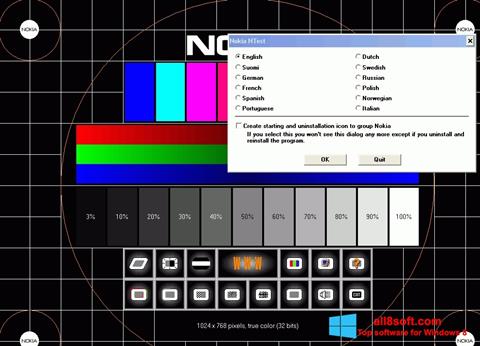 Ekran görüntüsü Nokia Monitor Test Windows 8