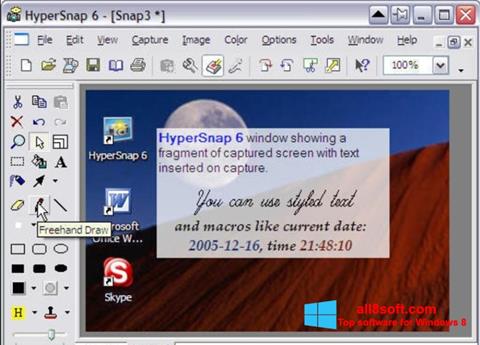 Ekran görüntüsü HyperSnap Windows 8