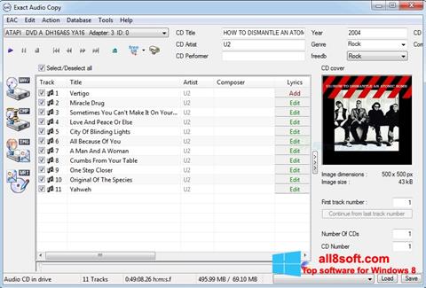 Ekran görüntüsü Exact Audio Copy Windows 8