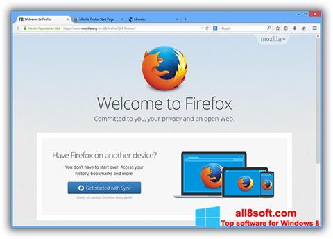 Ekran görüntüsü Mozilla Firefox Offline Installer Windows 8