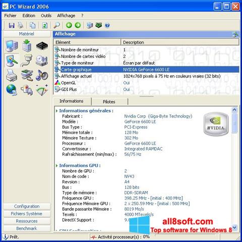 Ekran görüntüsü PC Wizard Windows 8