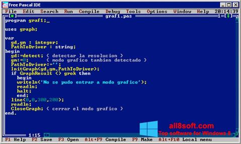 Ekran görüntüsü Free Pascal Windows 8