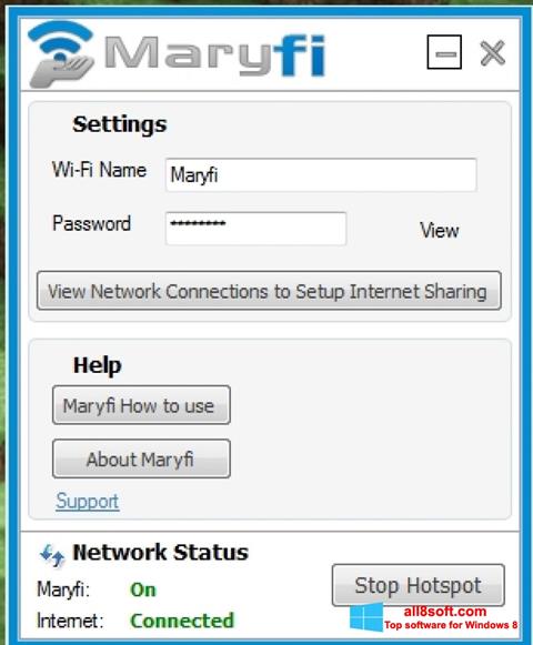 Ekran görüntüsü MaryFi Windows 8