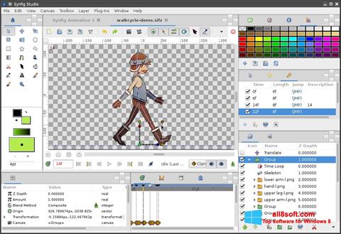 Ekran görüntüsü Synfig Studio Windows 8