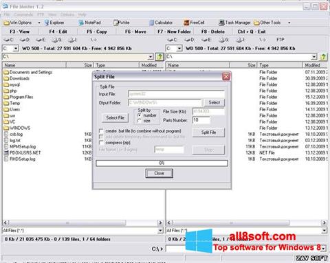Ekran görüntüsü File Master Windows 8