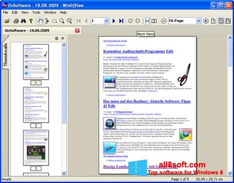 Ekran görüntüsü WinDjView Windows 8