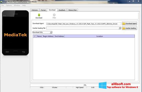 Ekran görüntüsü FlashTool Windows 8