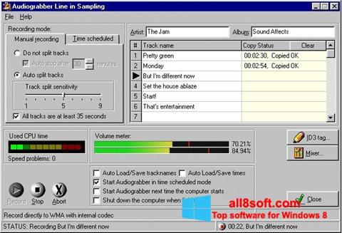 Ekran görüntüsü Audiograbber Windows 8