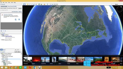 Ekran görüntüsü Google Earth Windows 8