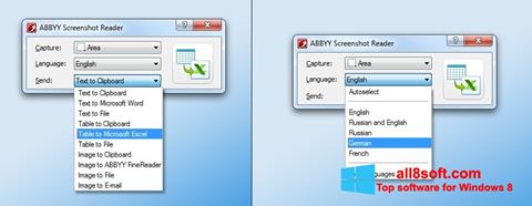 Ekran görüntüsü ABBYY Screenshot Reader Windows 8