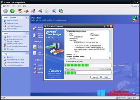 Ekran görüntüsü Acronis True Image Windows 8