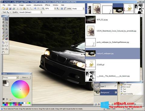 Ekran görüntüsü Paint.NET Windows 8