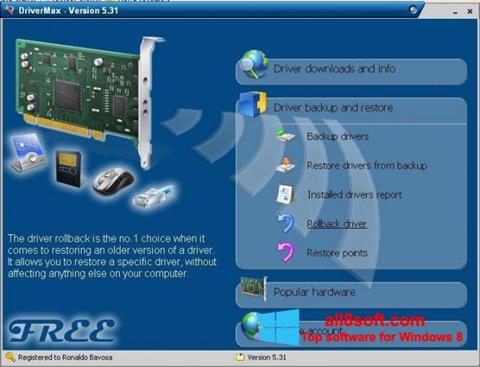 Ekran görüntüsü Driver Cleaner Windows 8