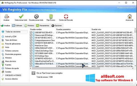 Ekran görüntüsü Vit Registry Fix Windows 8