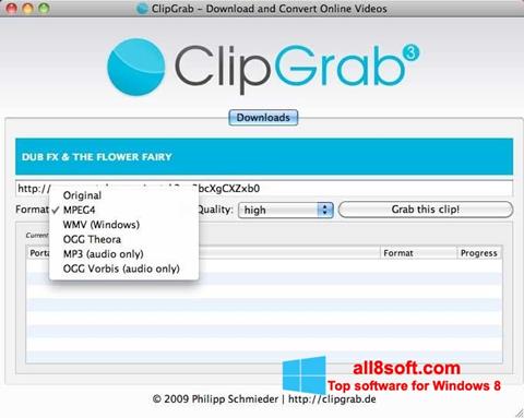 Ekran görüntüsü ClipGrab Windows 8