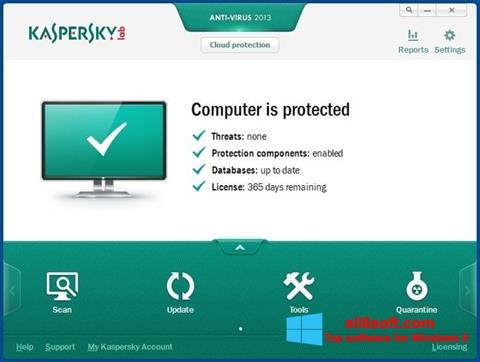 Ekran görüntüsü Kaspersky AntiVirus Windows 8