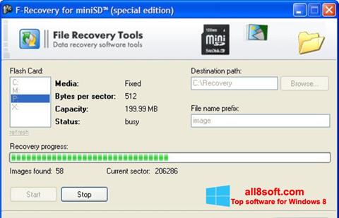 Ekran görüntüsü F-Recovery SD Windows 8