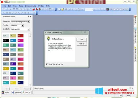 Ekran görüntüsü PCStitch Windows 8