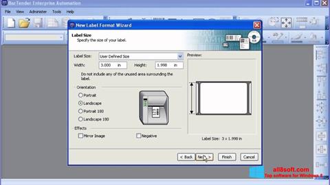 Ekran görüntüsü BarTender Windows 8