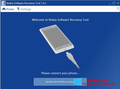 Ekran görüntüsü Nokia Software Recovery Tool Windows 8