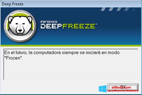 Ekran görüntüsü Deep Freeze Windows 8