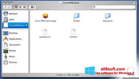 Ekran görüntüsü Cisco VPN Client Windows 8