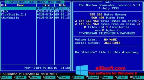 Ekran görüntüsü Norton Commander Windows 8