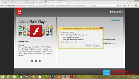 Ekran görüntüsü Adobe Flash Player Windows 8