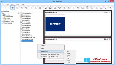 Ekran görüntüsü PDF24 Creator Windows 8