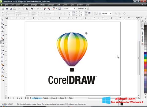 Ekran görüntüsü CorelDRAW Windows 8