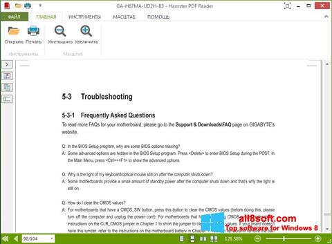 Ekran görüntüsü Hamster PDF Reader Windows 8