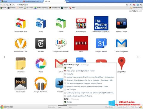 Ekran görüntüsü Google Chrome Offline Installer Windows 8