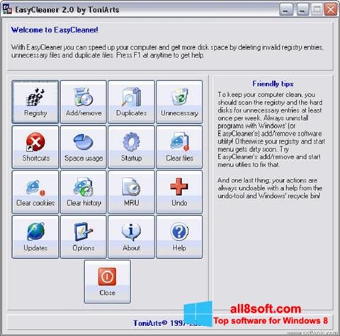 Ekran görüntüsü EasyCleaner Windows 8