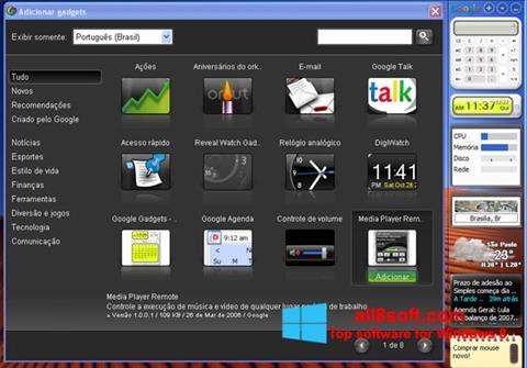 Ekran görüntüsü Google Desktop Windows 8