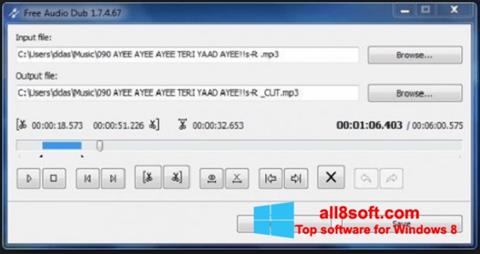 Ekran görüntüsü Free Audio Dub Windows 8