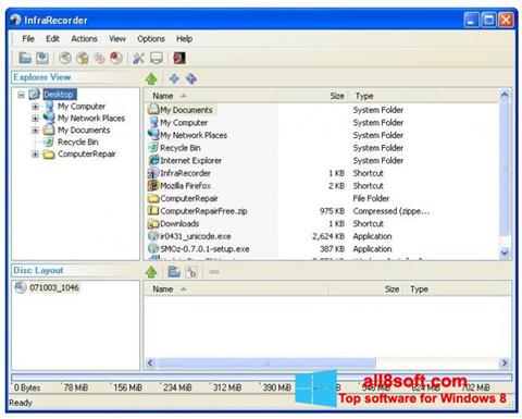 Ekran görüntüsü InfraRecorder Windows 8
