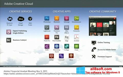 Ekran görüntüsü Adobe Creative Cloud Windows 8