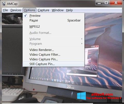 Ekran görüntüsü AMCap Windows 8