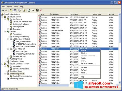 Ekran görüntüsü DeviceLock Windows 8