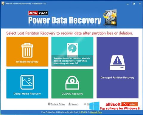 Ekran görüntüsü Power Data Recovery Windows 8