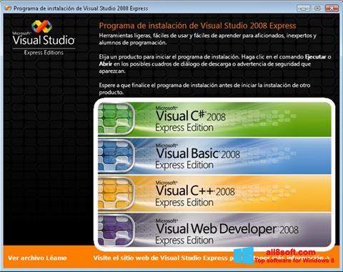 Ekran görüntüsü Microsoft Visual Studio Windows 8