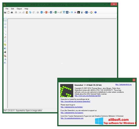 Ekran görüntüsü Greenshot Windows 8